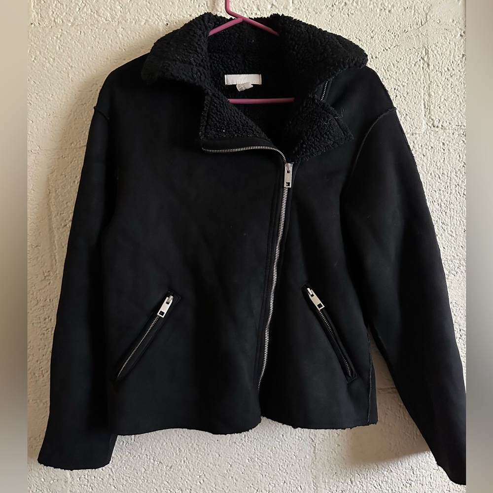 H&M Black Suede Jacket